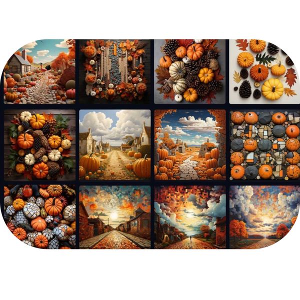 Pumpkin Road Printed Mouse Pad