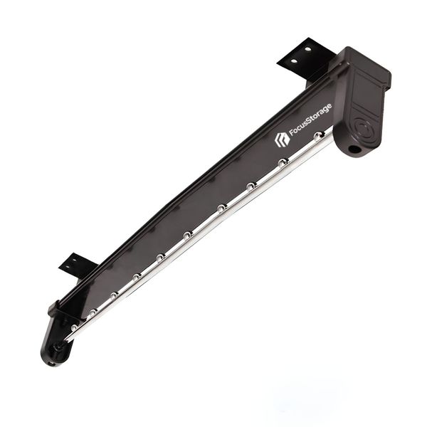 FocusStorage Adjustable Pull-Out Closet Organiser Clothing Rail 50cm