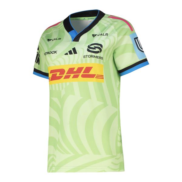 adidas Women's Stormers Away Rugby Jersey - Lime Burst
