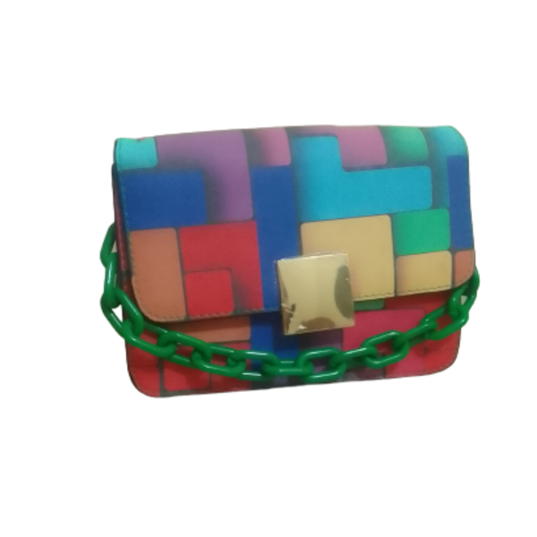 Ladies Handbag, Vibrant Multicolored Handbag.