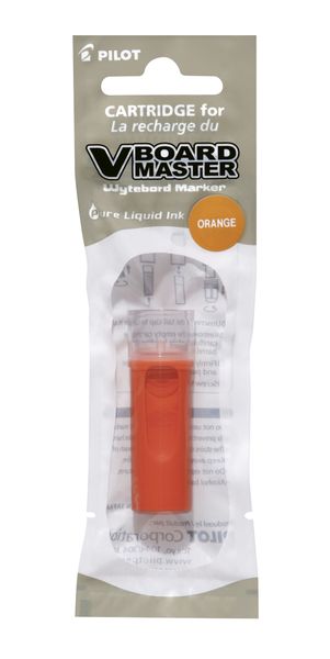 Pilot V Board Master Whiteboard Marker Refill - Box of 12 - Orange