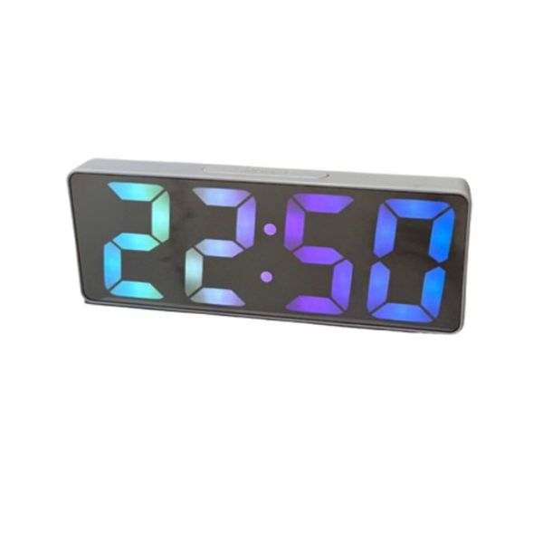 Plastic Case Battery Powered Digital LED Display Clock for Student/Bedroom