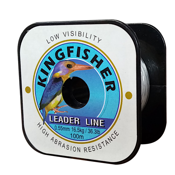 Kingfisher Nylon Leader Line 16.5KG/36.3Lb .55MM 100m Spool