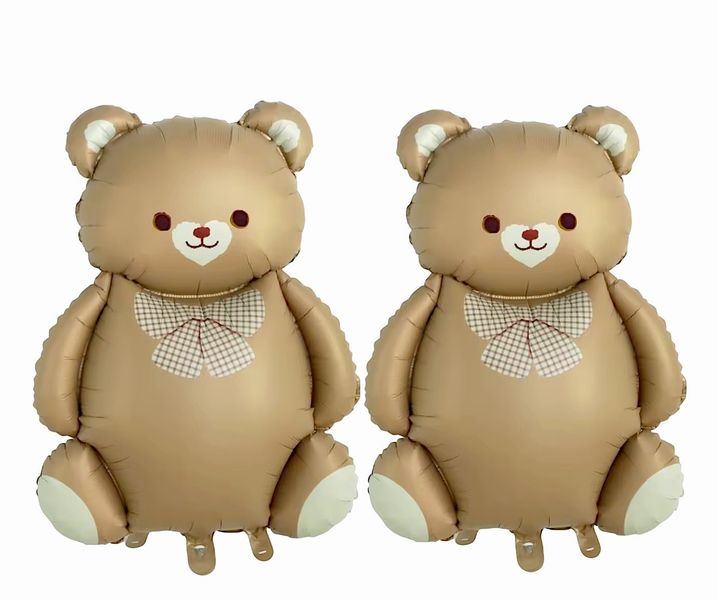 Cuddly Teddy Bear Balloons - 2 Pack of 3D Foil Balloons