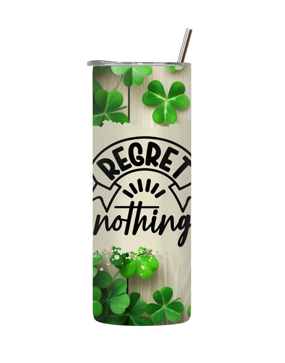 Nothing 20 Oz Tumbler Lid Straw Motivational Sayings Graphic Gift Idea ...