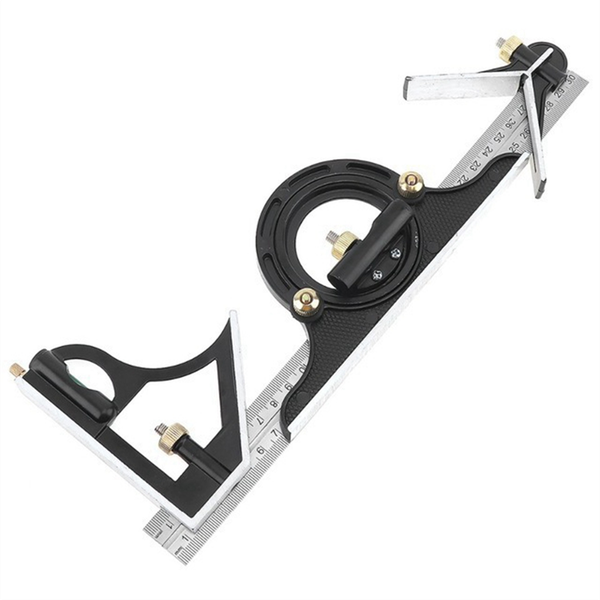 3 In 1 300Mm Adjustable Measuring Ruler Angle Finder Protractor Tools
