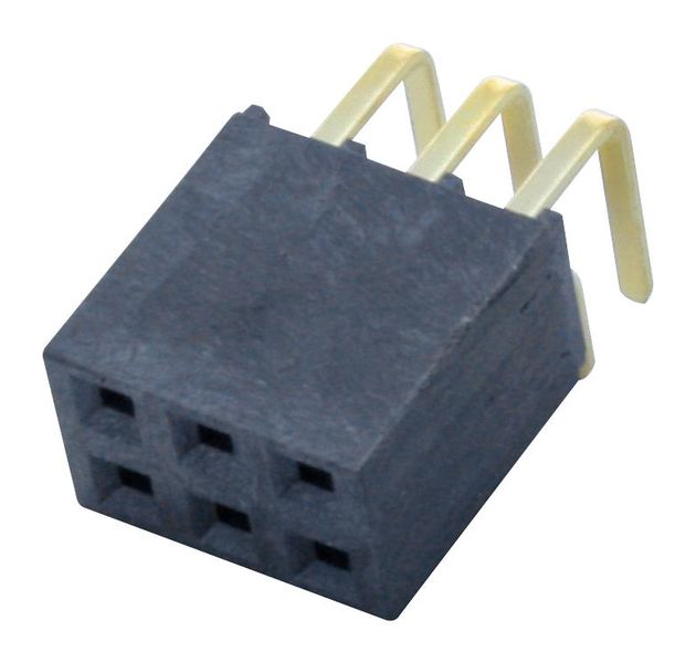 Samtec (SSW-103-02-G-D-RA) PCB Receptacle, Board-to-Board, 2.54 mm, 2 Rows