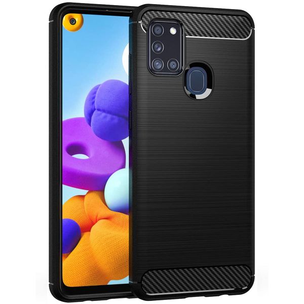 Slimfit Shockproof Carbon Design Case for Samsung Galaxy A21s
