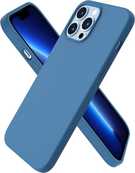 Dove Blue Silicone case for Apple iPhone 14/14 Pro/14 Max/14 Pro Max