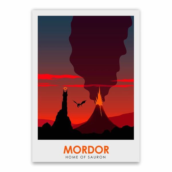 Mordor Home Of Sauron Poster - A1