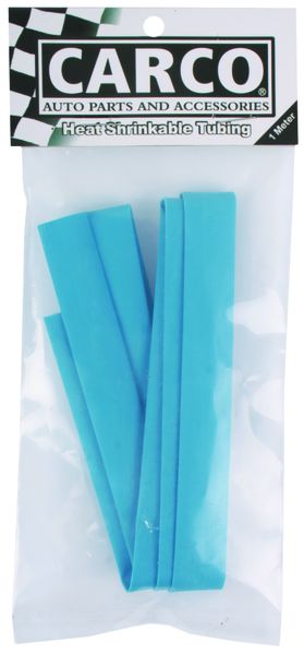 Carco Heat Shrink Tubing - 10mm x 1 Meter - Blue