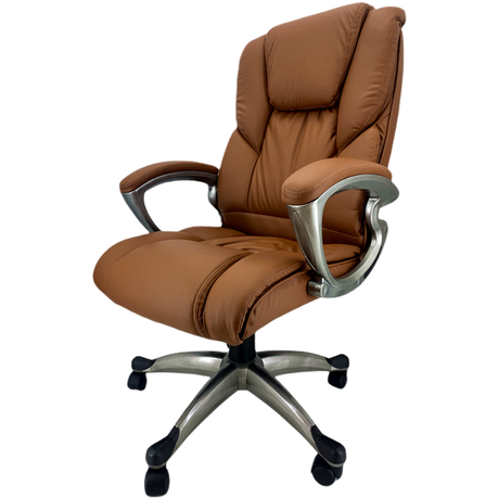 Executive Leather Office Chair Al 8857b, Brown Leather Office Chairs South Africa