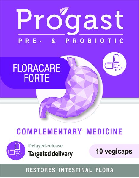 Progast - Floracare Forte Pre-Probiotic Plus - 10 Capsules