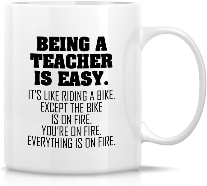 Being A Teacher Is Easy Christmas Birthday Appreciation Gift Mug