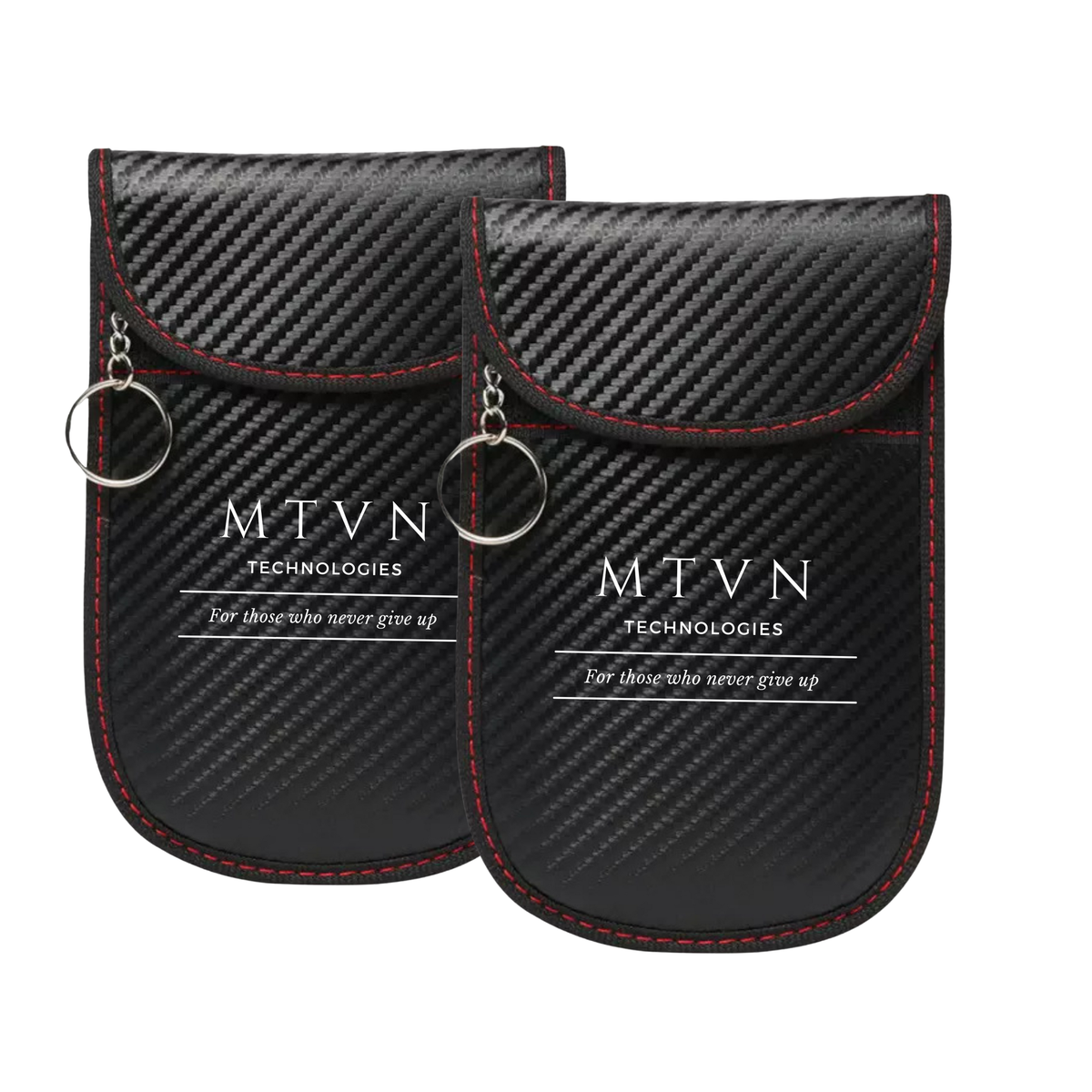 MTVN Technologies Anti-Theft Carbon Fiber RFID Key Fob Protector Pouch