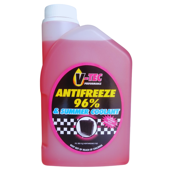 V-TEC Red Antifreeze &amp; Summer Coolant 1lt