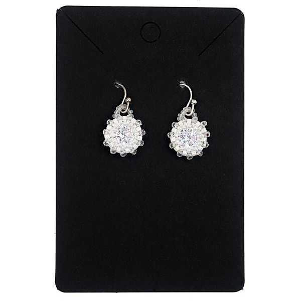 Petite Swarovski Elements Crystal and white Earrings