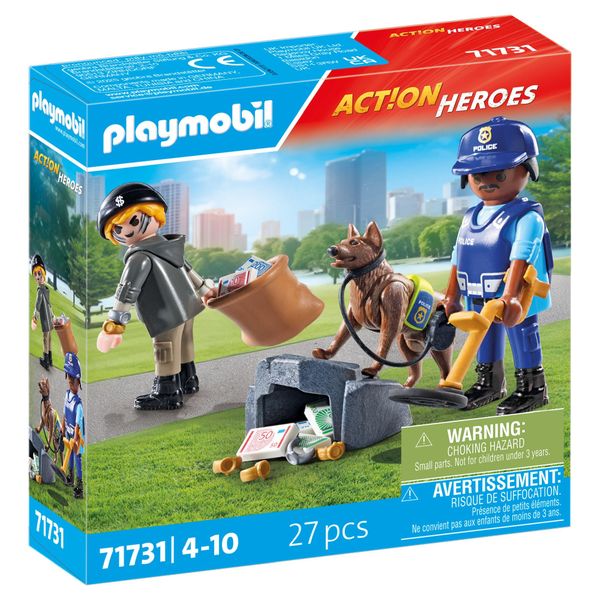 Playmobil Action Heroes - Police Search Playset - 27 Pieces