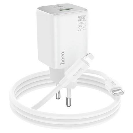 Fast i phone charger Adapter 20Watt With USB-C to Lightning 1m Cable-N41 Image