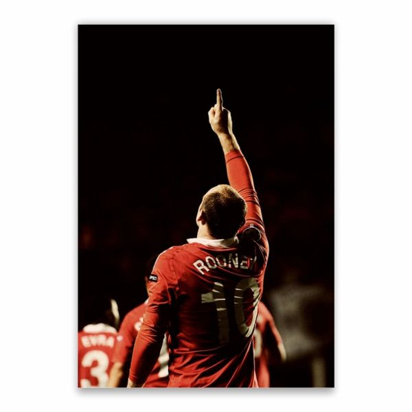 Wayne Rooney 10 Celebrating Poster - A1