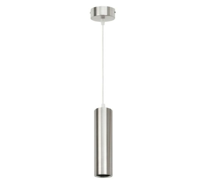 Bright Star Lighting 1 Light Tube Pendant Satin Chrome 50 W