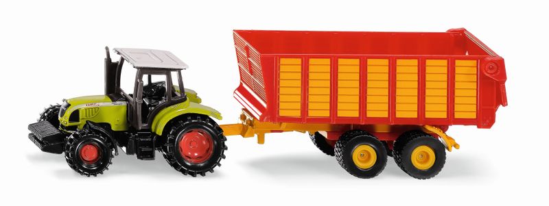 Siku Claas 597 ATZ with Silage Trailer (16cm Long)