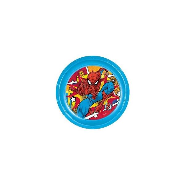 Spiderman Arachnid Grid Kids Plastic Plate
