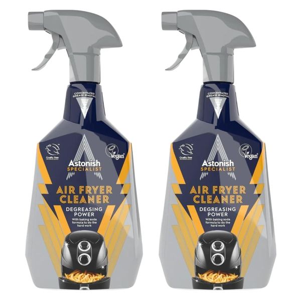 Air Fryer Cleaner Spray - 2 Pack | Degreaser with Baking Soda | Astonish