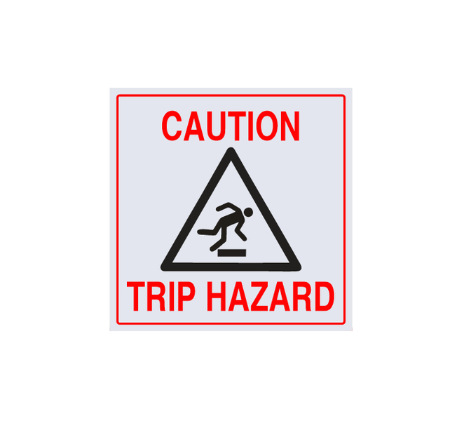 Caution Trip Hazard Safety Sign - ABS Sign Board