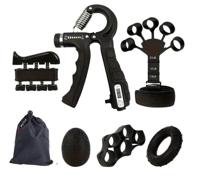 IPSTYLE 6 in1 Resistance Hand Finger Gripper Strengthener Stretcher