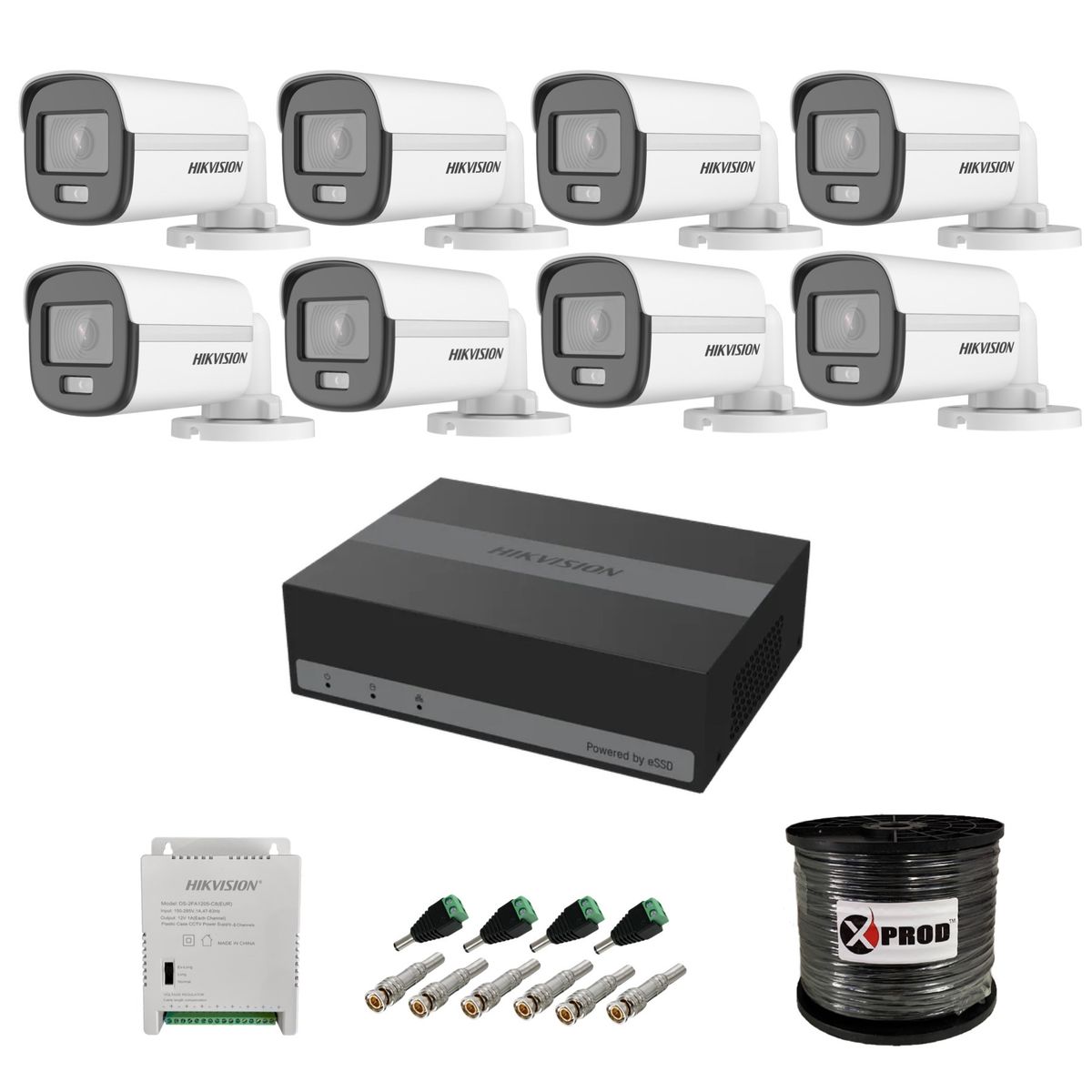 Hikvision 8 Channel eSSD ColorVu Kit