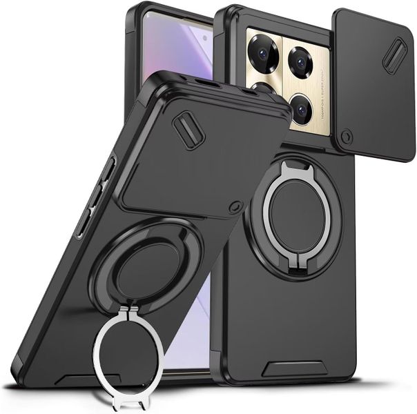 Magnetic Holder Phone Case Compatible With Infinix Note 40 Pro Plus 5G