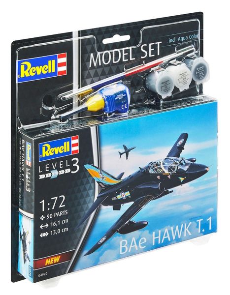 Revell 1/72 BAe Hawk T.1 Model Kit w/paints, Glue and Brush