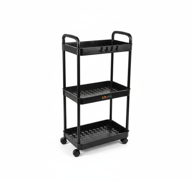 Khoki Art and Craft Trolley on Wheels, 68 cm Storage Cart