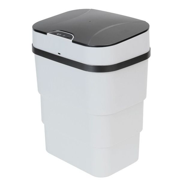 Foldable Smart Trash Can with Automatic Motion Sensor Lid