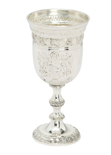 Decorative Silver Plated Wine Goblet