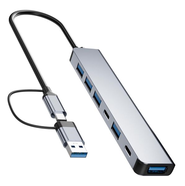USB &amp; Type-C 7 in 2 Multifunctional Hub