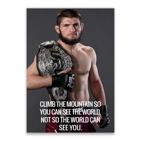 Khabib Nurmagomedov Quote Poster - A1