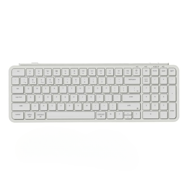 Ultra-Slim 96% Wireless Keyboard - Pro Performance in Ivory White