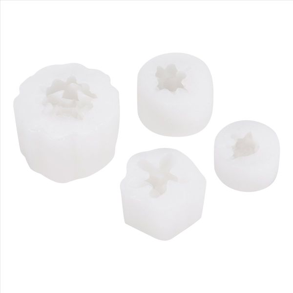4 Pcs Candle Silicone Molds,Succulent Plants Mould Resin Casting Molds for