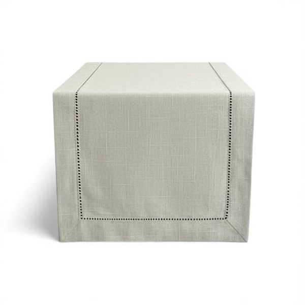 Elegant Grey Linen-Look Classsic Table Runner - 180 × 40 cm