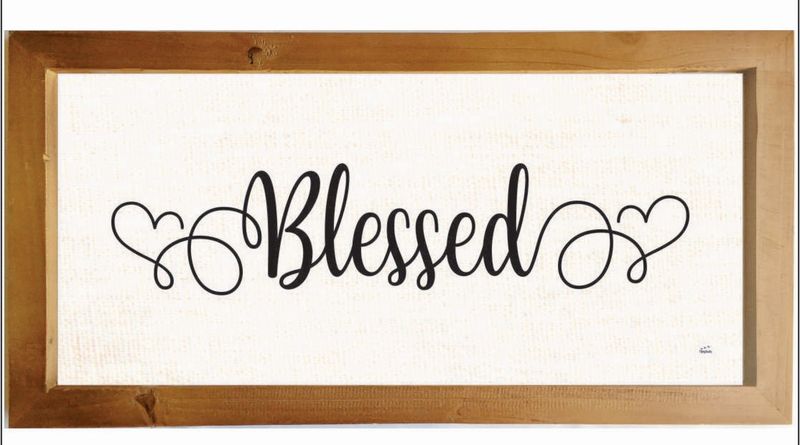 Blessed -Wall Art .Size: W-630mm X H-310mm
