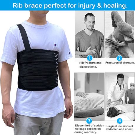 Breathable Broken Rib Chest Brace Support Protector Wrap Belt