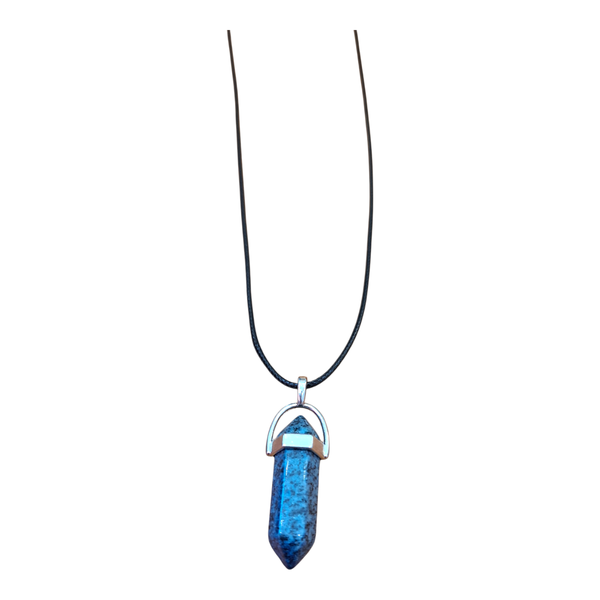 Gift Emporium Crystal Point Necklace - Blue Stone