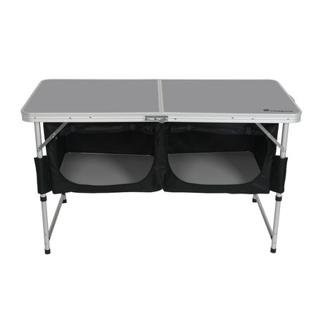 Campground Double Camping Cupboard Folding Table - 60x120x70cm