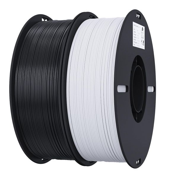 2kg PETG 3D 1.75mm consumables value set (black and white)