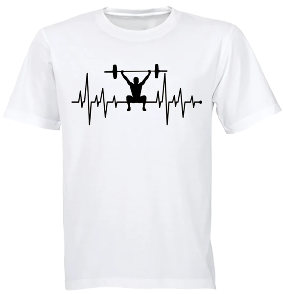 Gym Heartbeat T-shirt - White
