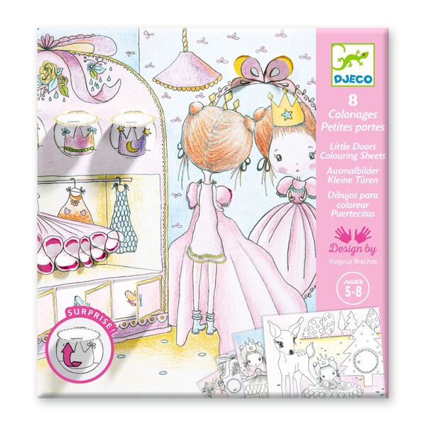 Djeco Colouring Surprise - Pupi's Little Doors