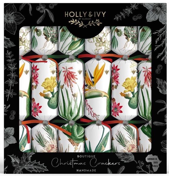 Holly &amp; Ivy Christmas Crackers - African Florals