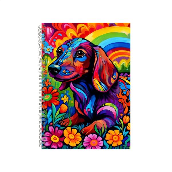 Deer White Tailed Lavender Neon Notebook Gift Idea A4 Notepad Pad 74